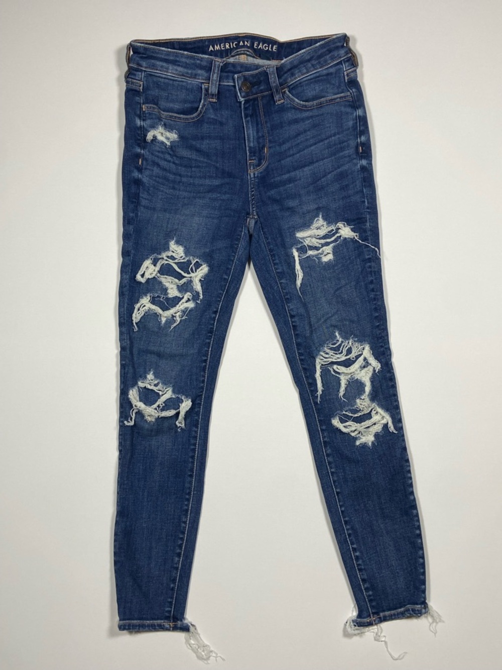 American Eagle next level High-waisted patched jegging